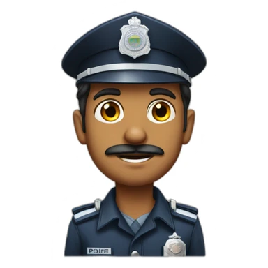 india police man sticker