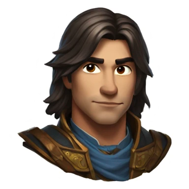 Realistic Varian Wrynn portrait, masterpiece, hd sticker