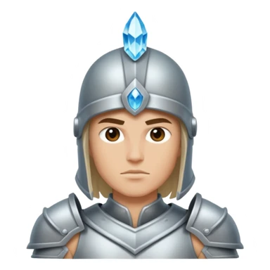 crystal-armored warrior sticker