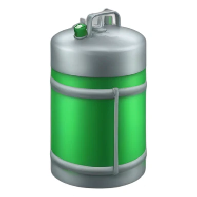 Cilindro de gas verde sticker