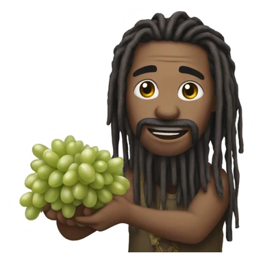 Sypher pk with dreadlocks and grapes sticker
