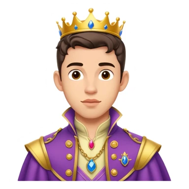 Jonathan Bailey with Disney prince style outfit  sticker