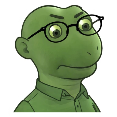 Guy who is bald with skinny cheeks also raising his eyebrows and side eye sticker