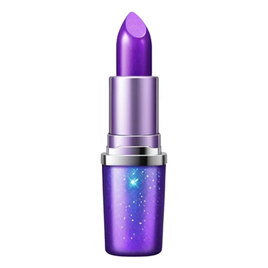 glitter purple lipstick sticker