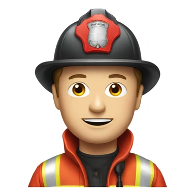 Elon musk wearing firefighter suit sticker