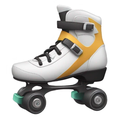 a rollerblade moving, just the object itself sticker