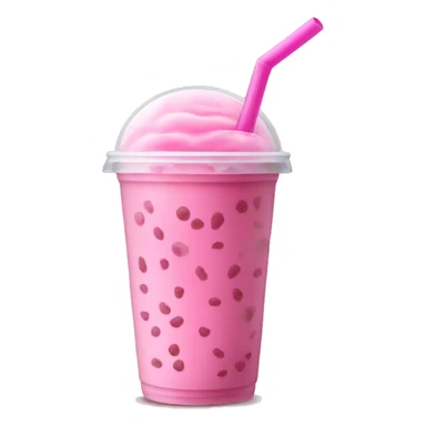 Pink boba drink sticker