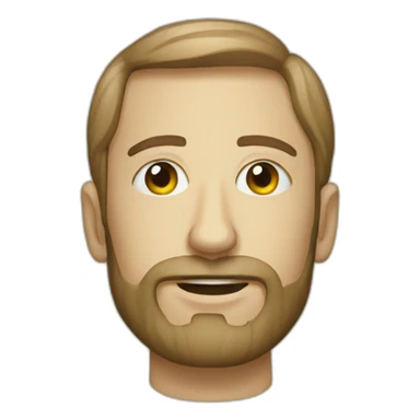 Man dry eyes cannabis sticker