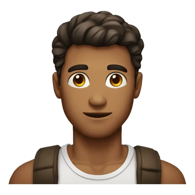 hombre  joven con ojos mas oscuros sticker