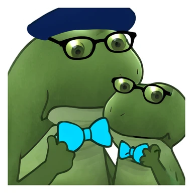 Two emoji’s kissing sticker