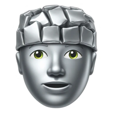 Tin-foil-head sticker