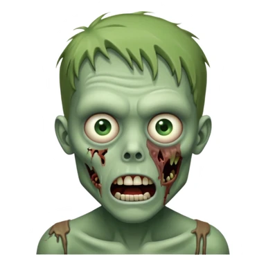 suprised zombie sticker