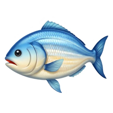 make a single small cooked fish  sticker