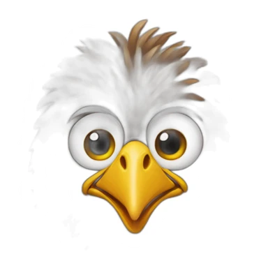 gallina flaca ,ojos saltones con delantal sticker