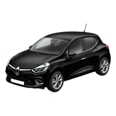 Black clio 5 sticker
