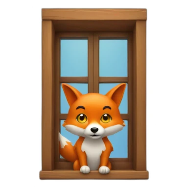 Fox opening window sticker