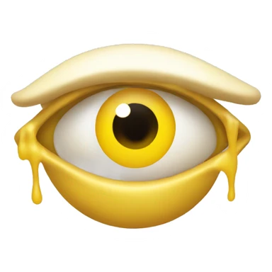 eye twitch yellow face  sticker