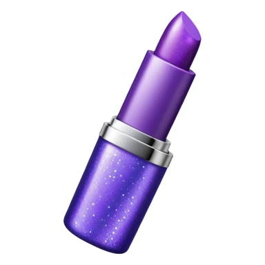 glitter purple lipstick sticker