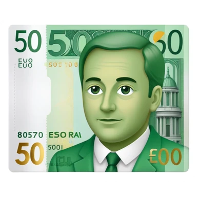make a 500€ note emoji sticker