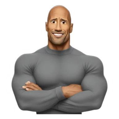 the rock turtleneck meme sticker
