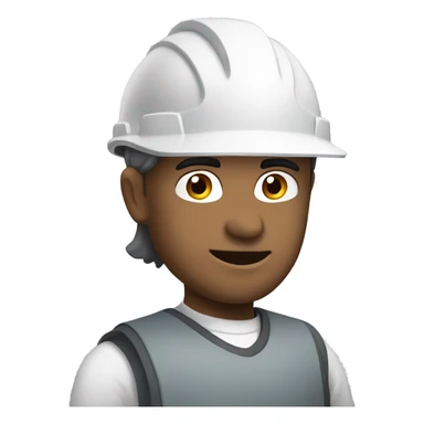 Civil Engineer with with white helmet sticker