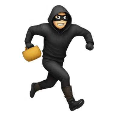 thief running sticker