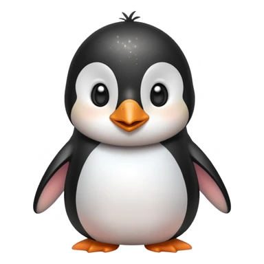 cute penguin make bunch of expressions or emojis, make sure to make him have a sparkle in his eyes sticker