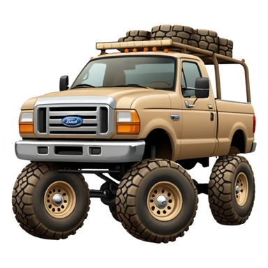 ford f250 tan sticker