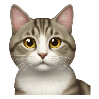 Cat and donate sticker