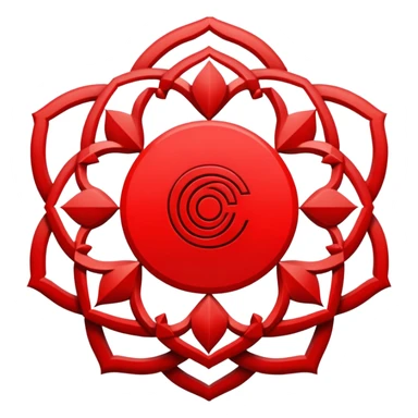 Root chakra symbol sticker