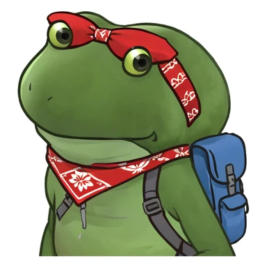 hiking with mountain sticker