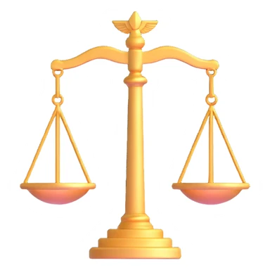 Justice symbol sticker