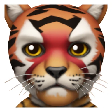 deadpool as a tiger sticker