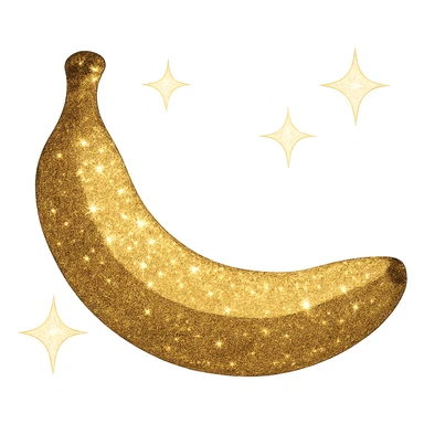sparkling banana sticker