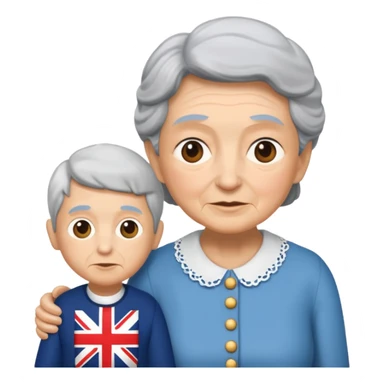 add the boy and make the granny more british  sticker