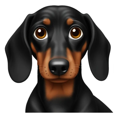 Dachshund Black and Brown  sticker
