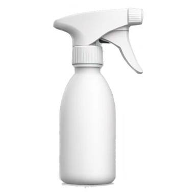 white spray bottle sticker