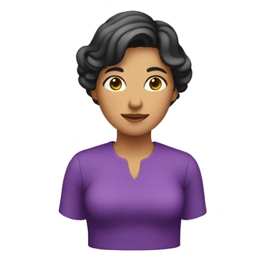 violeta mujer sticker