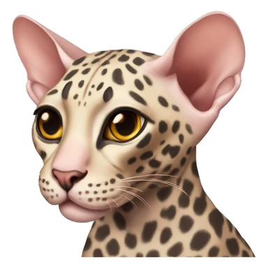leopard sphynx sticker