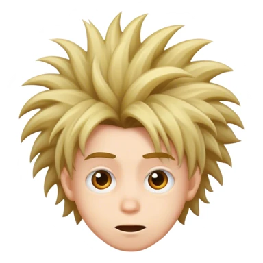 school Kid crazy hair sticker