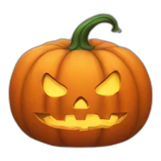 Halloween pumpkin sticker