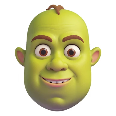iconic Shrek face sticker