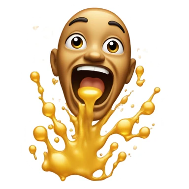 Throwing up honey sticker