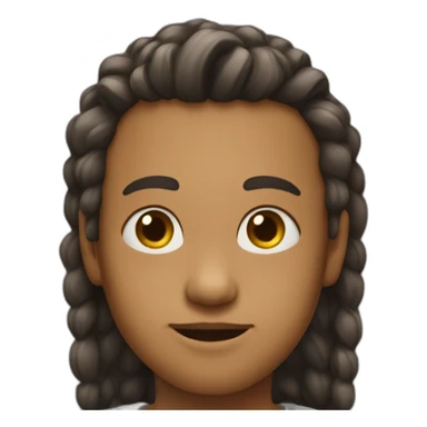 He was born with hair like that of Mbabi and white skin  sticker