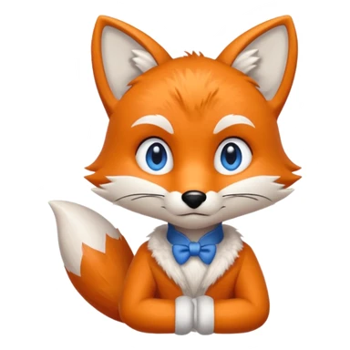 Tails the fox in sonic sticker