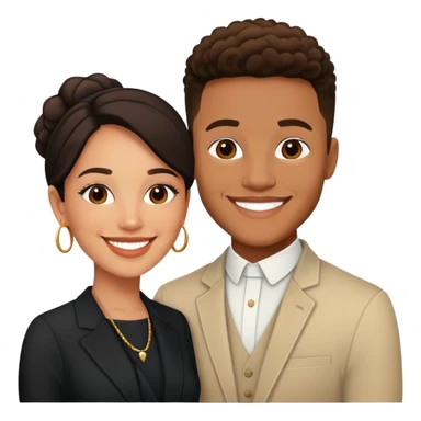 tefi valenzuela and josh king madrid sticker