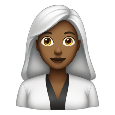 woman lawyer Wearing a robe sticker