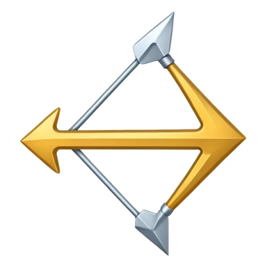 An arrow emoji sticker
