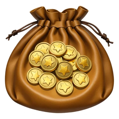pouch of coins sticker