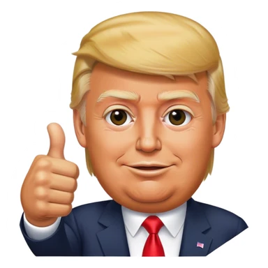 Trump thumbs up sticker